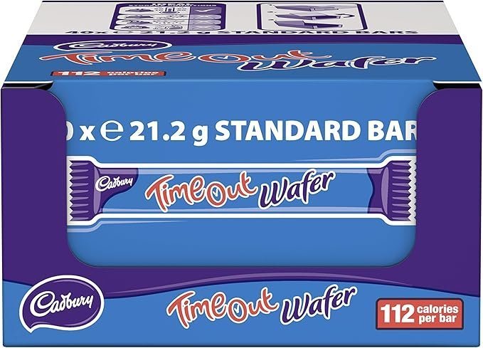 Cadbury Timeout Wafer 21.2g x 40, Chocolate, 848 gram