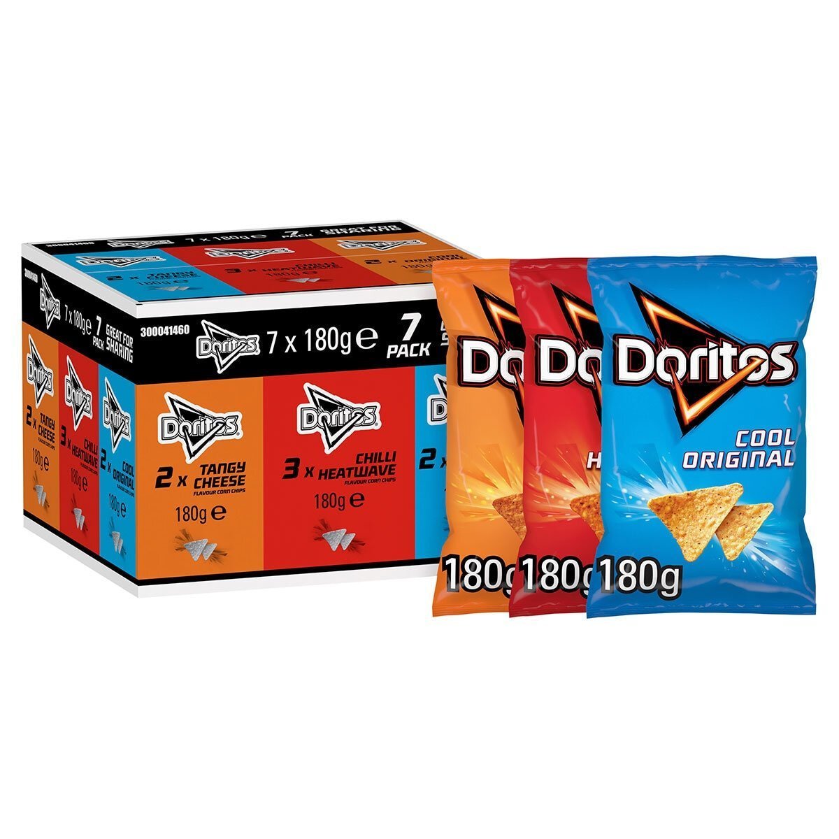 Walkers Doritos Variety Box, 7 x 180g